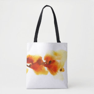 Bolsa Tote Pinturas florais abstratas 2 da aguarela