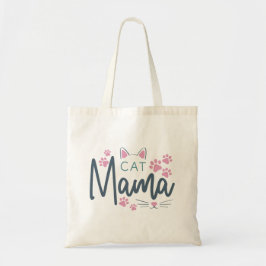 Bolsa Tote Pinturas Gata Mamã Kawaii Bonita Saco