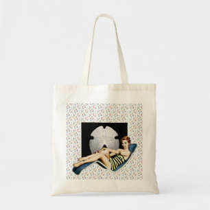Bolsa Tote Pinup retro da praia dos anos 50