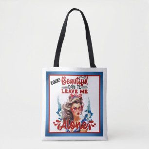 Bolsa Tote Pinup retroamericano é um belo dia