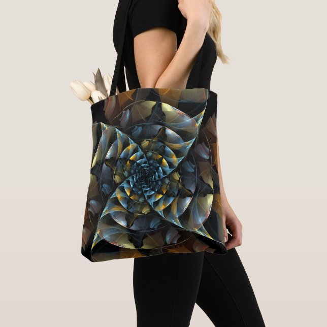 Bolsa Tote PinWheel Abstrato Art (Close Up)