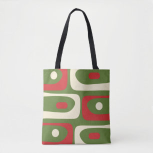 Bolsa Tote Piquete de Natal Do Século De Médio Retrominimal