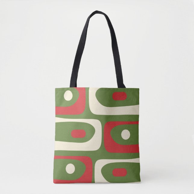 Bolsa Tote Piquete de Natal Do Século De Médio Retrominimalis (Frente)