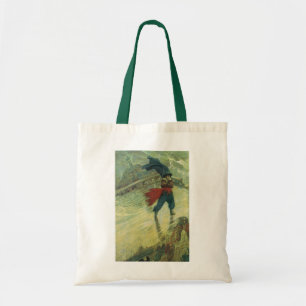 Bolsa Tote Pirata Antigo, O Holandês Voador por Howard Pyle