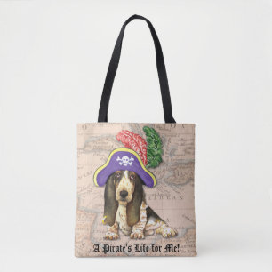 Bolsa Tote Pirata de Basset Hound