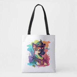 Bolsa Tote Pirata de Cachorro german shepherd