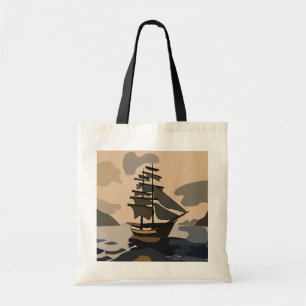 Bolsa Tote Pirata Pirata Navio Pirata Pirata