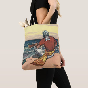 Bolsa Tote Piratas Antigos, Encalhados numa Ilha Deserta
