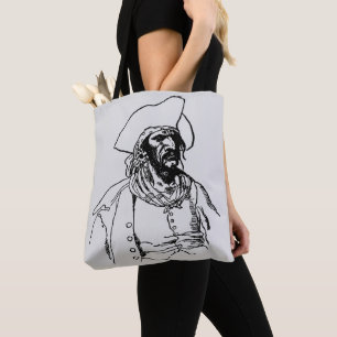 Bolsa Tote Piratas Vintage, um Esboço de Bucaneiro por Howard