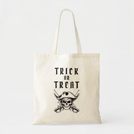 Bolsa Tote Pirate Skull Truque ou Tratamento Halloween