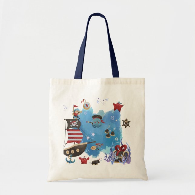 Bolsa Tote Pirates Adventure Map Toolag (Frente)