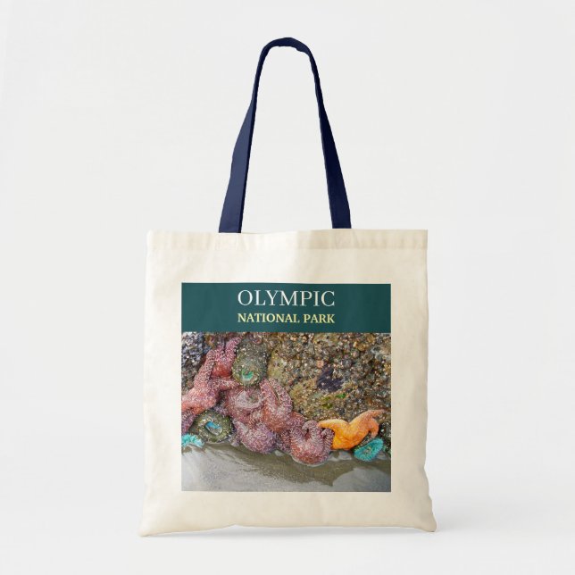 Bolsa Tote Piscina de maré da Praia Ruby Olímpica, Estrela-do (Frente)