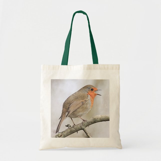Bolsa Tote Pisco de peito vermelho (Frente)