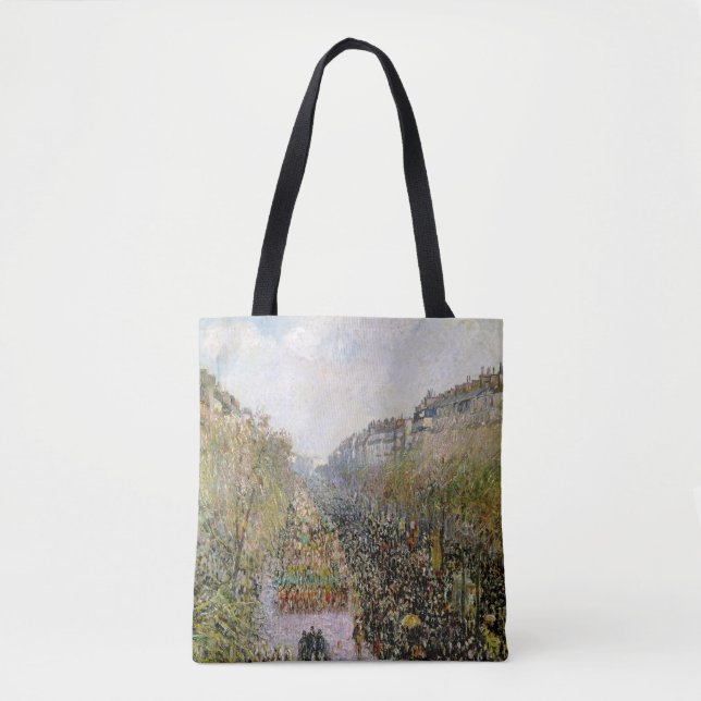 Bolsa Tote Pissarro - Boulevard Montmartre, Mardi Gras (Frente)