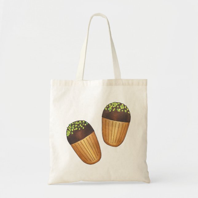 Bolsa Tote Pistachio Madeleines Pastelaria Francesa (Frente)