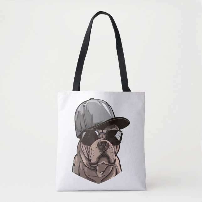 Bolsa Tote Pitbull Gangster (Frente)
