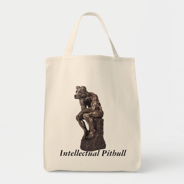 Bolsa Tote Pitbull intelectual (Frente)