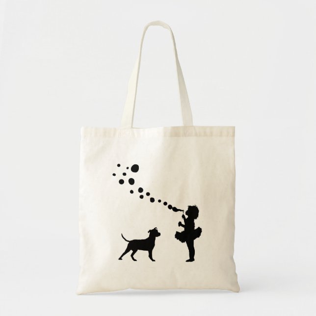 Bolsa Tote Pitbull Terrier americano (Frente)