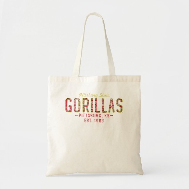 BOLSA TOTE PITTSBURG STATE UNIVERSITY DISTRESSED PS-MERCH-2 (Frente)