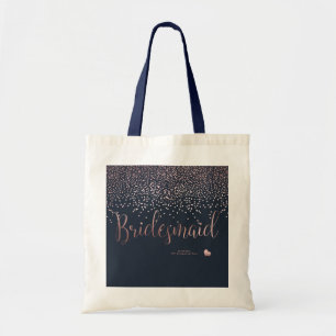 BOLSA TOTE PIXDEZINES DAMAS DE HONRA FALSO ROSE GOLD CONFETE
