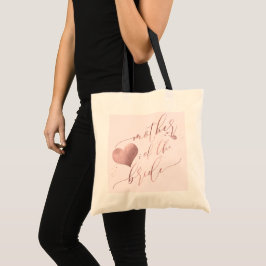 Bolsa Tote PixDezines Mãe da Noiva / Falso Rótulo Moderno Dou