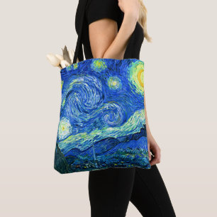 Bolsa Tote PixDezines Van Gogh Starry Night/Rua. Remoção