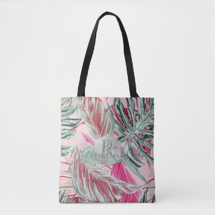 Bolsa Tote PixDezines Verdura, Monstera Tropical