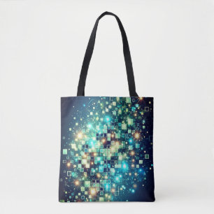 Bolsa Tote Pixel Bokeh Radiante