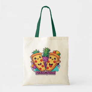 Bolsa Tote Pizza de Abacaxi Engraçado