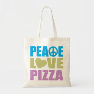 Bolsa Tote Pizza do amor da paz