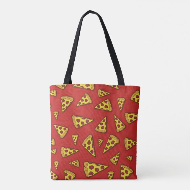 Bolsa Tote Pizza é demais! (Verso)