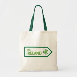 Bolsa Tote Placa de Estrada da Irlanda