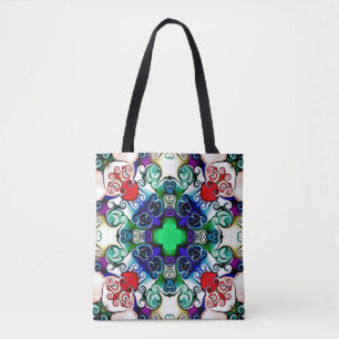 Bolsa Tote Placa gráfica do computador. Ilustração de um abst