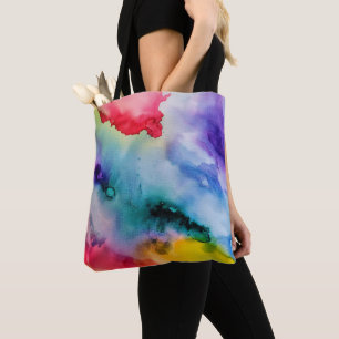 Bolsa Tote Placas artísticas de Aquarela