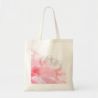 Bolsa Tote Placas de Rosa de Coração Romântica