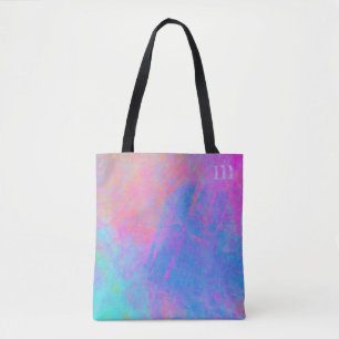 Bolsa Tote Placas multicolores brilhantes