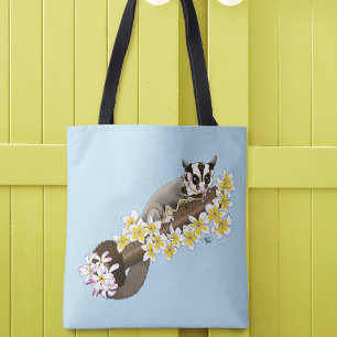 Bolsa Tote Planeador Açucarado Floral Fofo