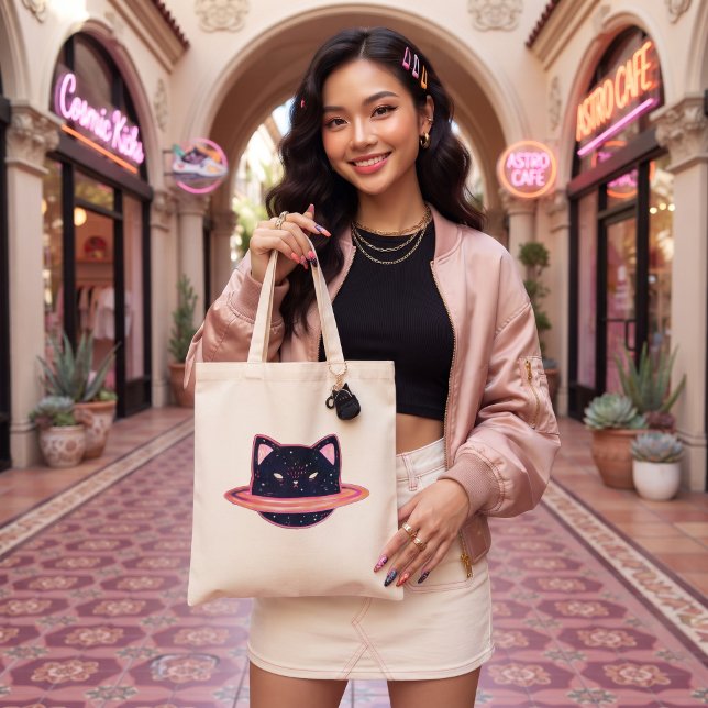 Bolsa Tote Planeta Gato (Criador carregado)