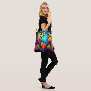 Bolsa Tote Planeta Vibrante - Design da Terra Tropical