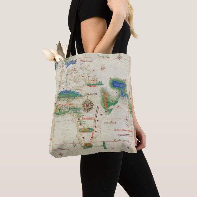 Bolsa Tote Planisphere | 1502 de Cantino (Close Up)
