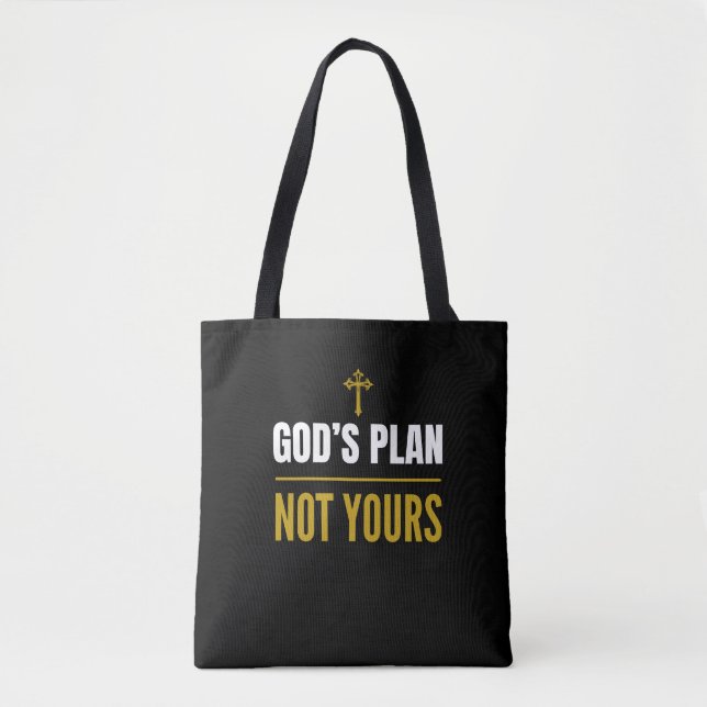 Bolsa Tote Plano de Deus, Não o Seu – (Frente)