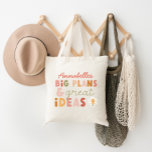 Bolsa Tote Planos de tipografia coloridos e modernos e ideias<br><div class="desc">Planos de tipografia coloridos e modernos e ideias divertem-se. Natal ideal,  Aniversário,  Ano novo da escola,  Negócios ou presentes de professores.</div>