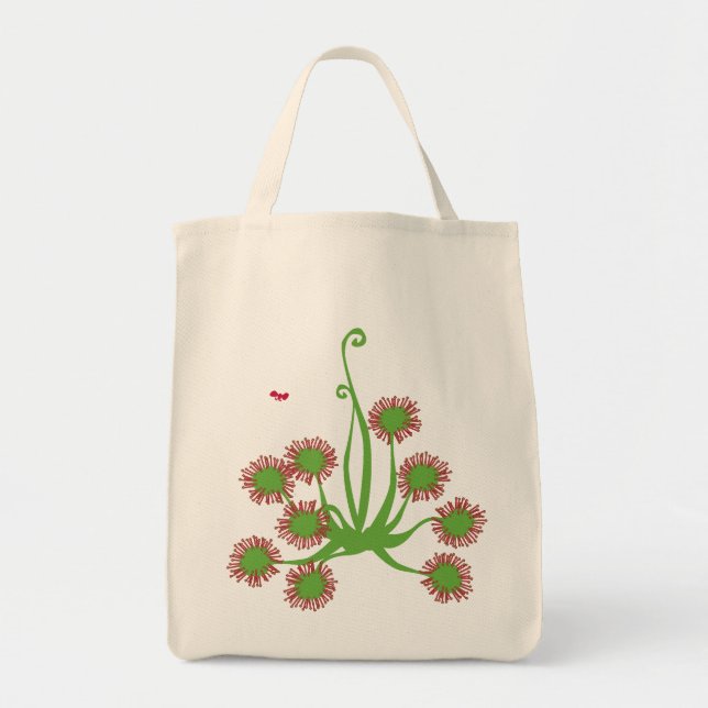 Bolsa Tote Planta de Sundew Carnívora (Frente)