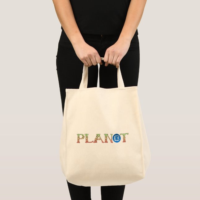 Bolsa Tote Planta para o nosso planeta (Frente (produto))