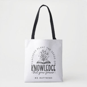 Bolsa Tote Plantação das Sementes do Conhecimento do Professo