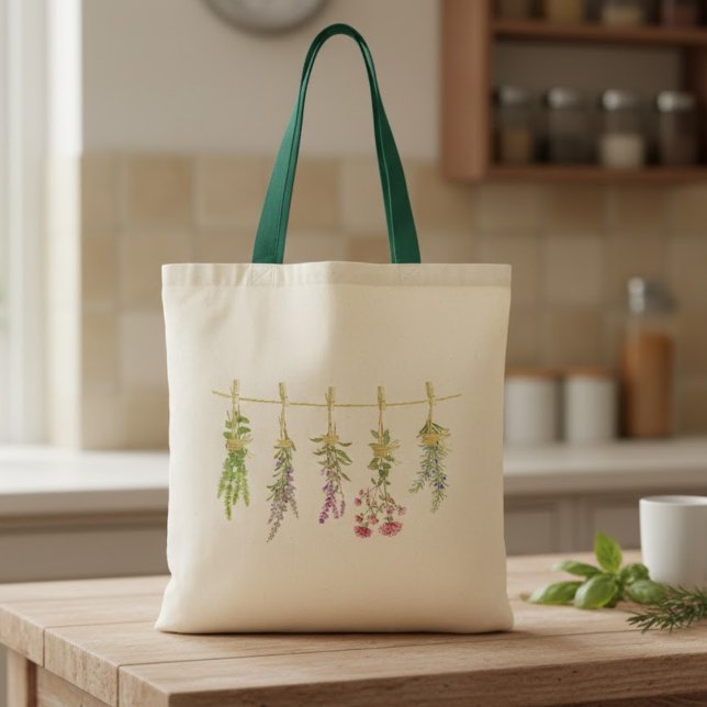 Bolsa Tote Plantas aromáticas secas Herbos aquíferos Saco (Criador carregado)