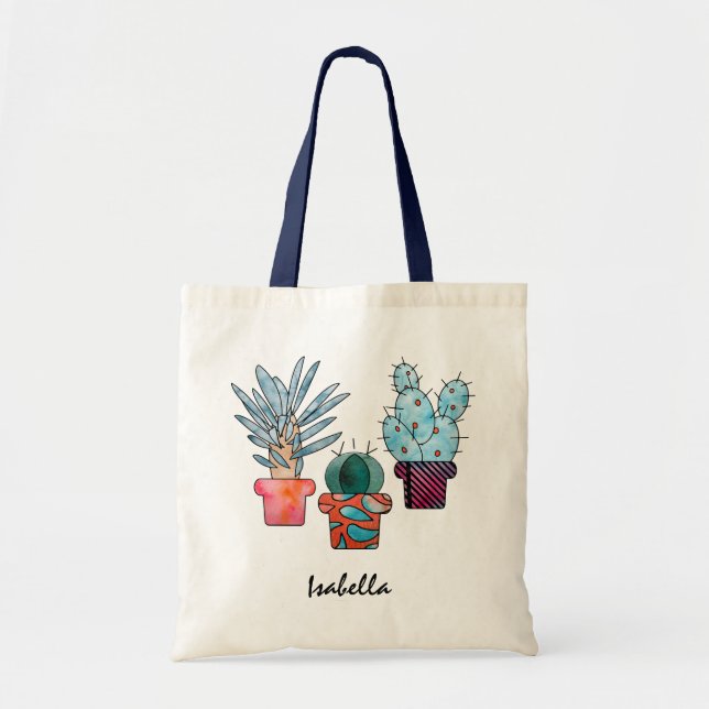 Bolsa Tote Plantas Cactus (Frente)