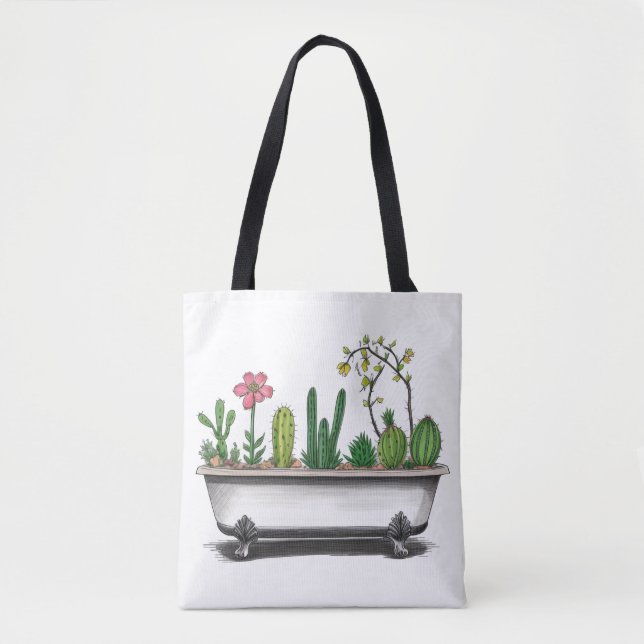 Bolsa Tote Plantas Cuja Cactus (Frente)
