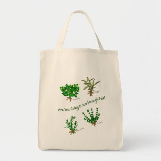 Bolsa Tote Plantas de Parsley, Sage, Rosemary e Thyme