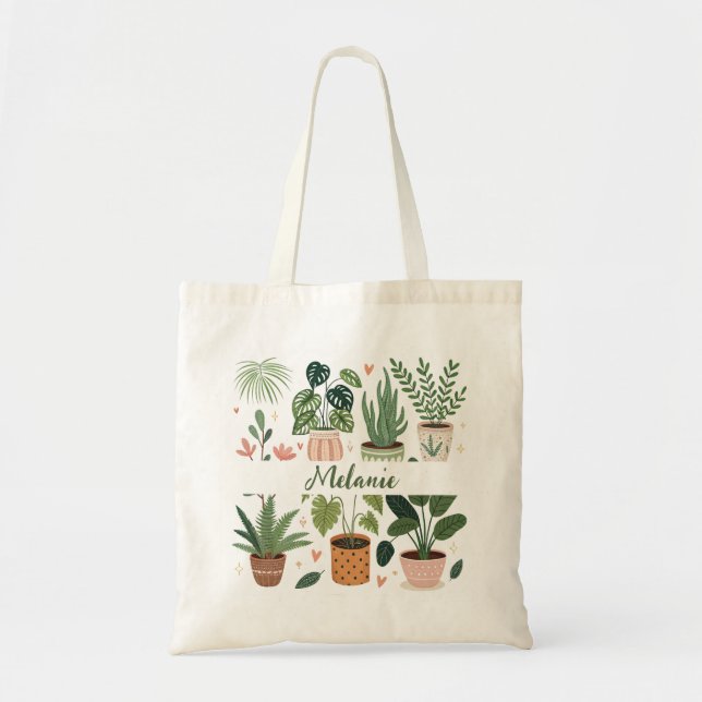 Bolsa Tote Plantas De Vidraça Botânica (Frente)